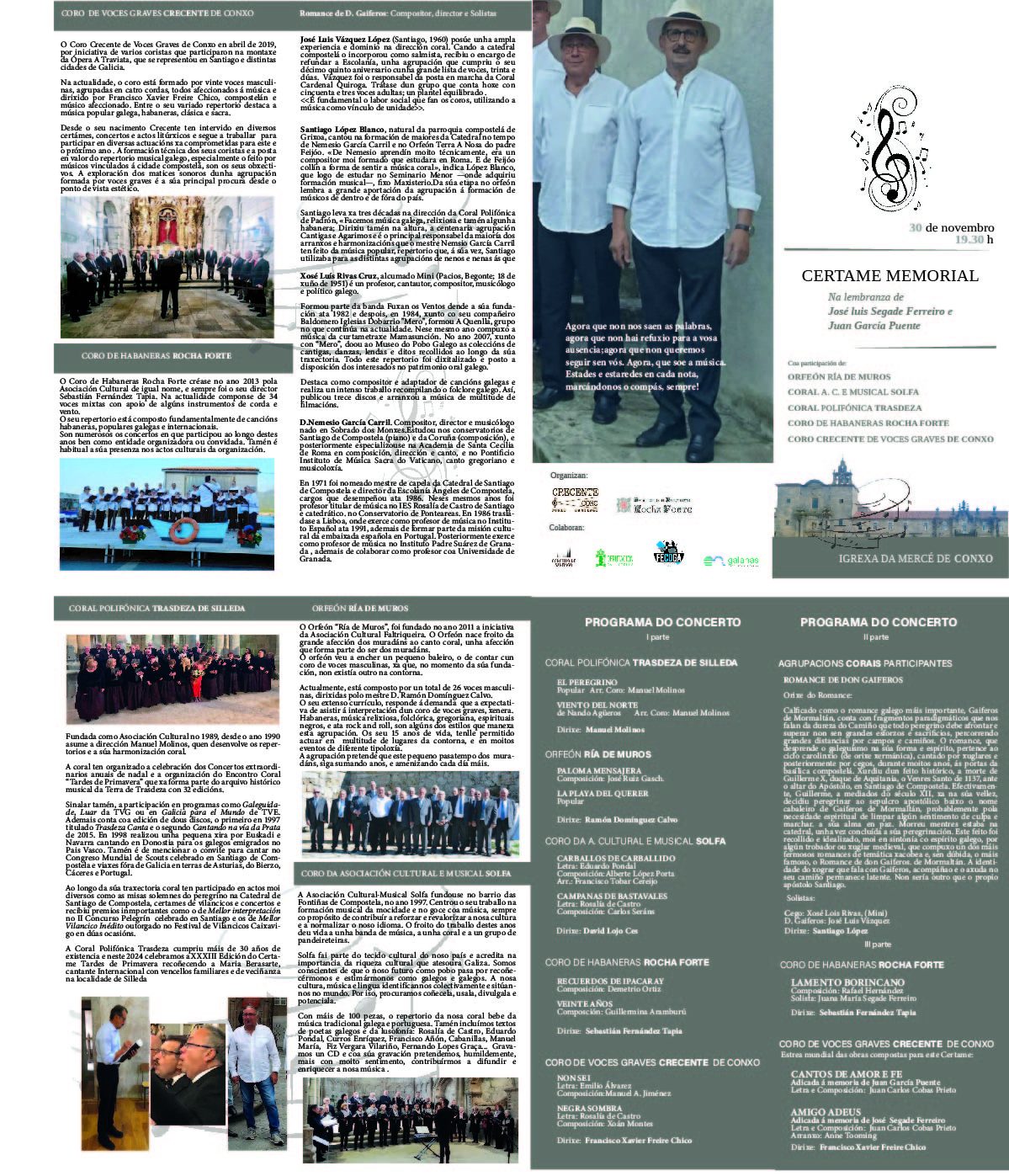 Programa de man do I Certame Memorial